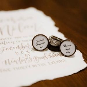Handmade Men's Cuff Links Wedding gift for Groom
